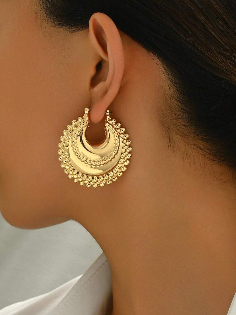Asymmetrical Oval Fortune Bag  - Women'S Fashion Earrings avis et prix