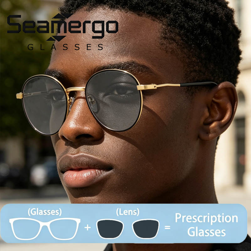 SEAMERGO Round Frame Customize - Women'S Fashion Glasses With Clear Lenses avis et prix